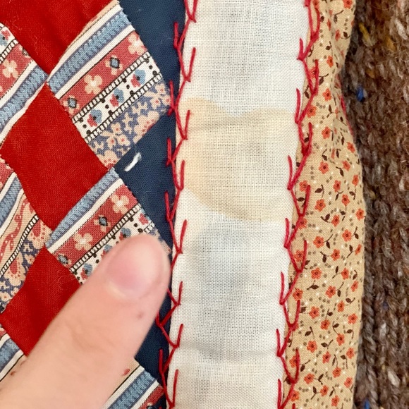 Vintage Hand Knit Quilted Women’s Cardigan - Picture 6 of 6